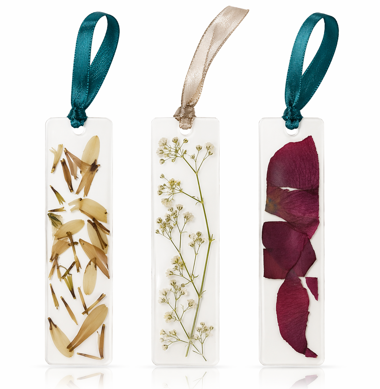 Handmade Pressed Flower Bookmark Set | Aesthetic Gift | Book Lover Gift | Handmade Keepsake