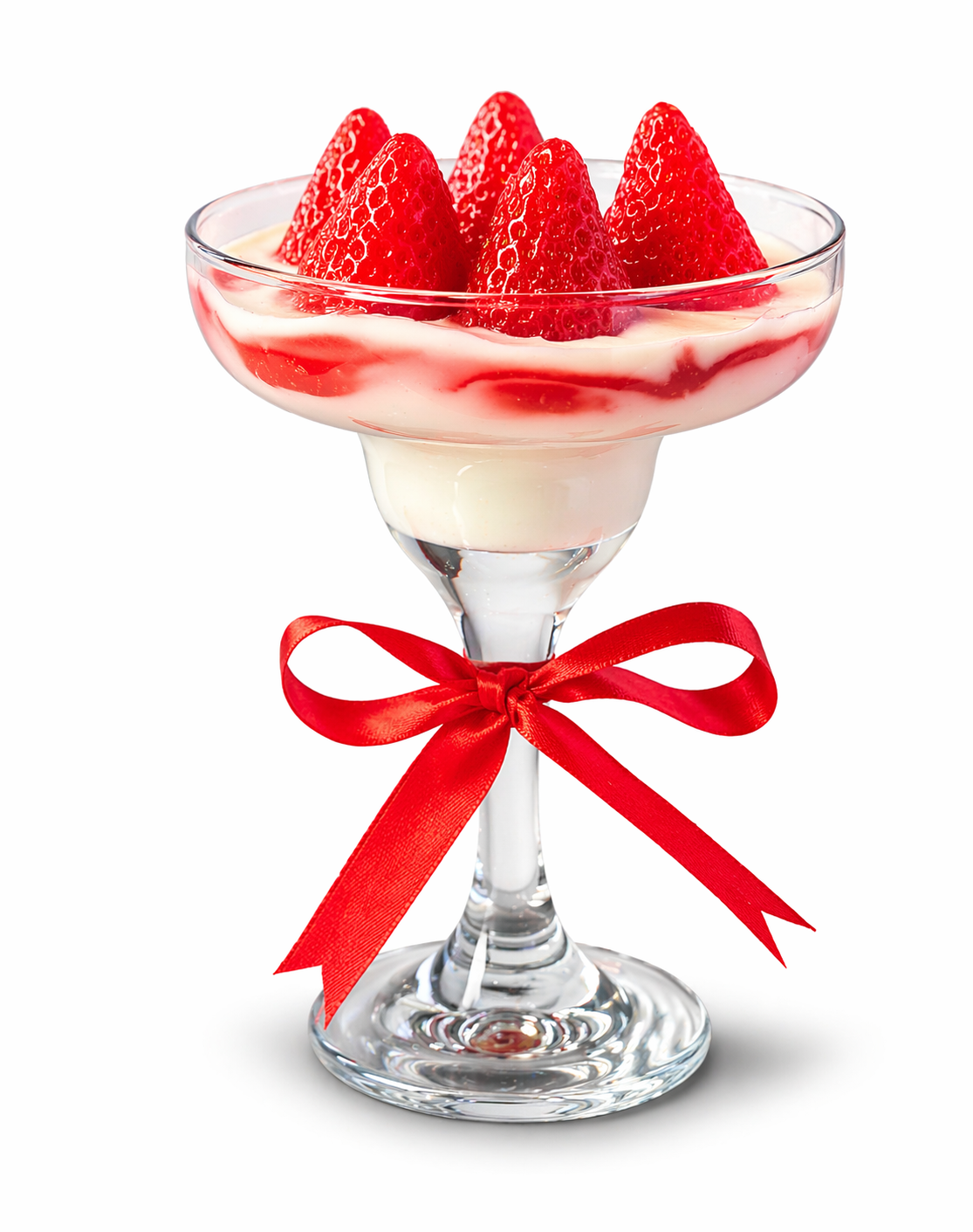 Strawberry Dessert Candle in Glass – Handmade Aesthetic Gift | The Keepsake Studio