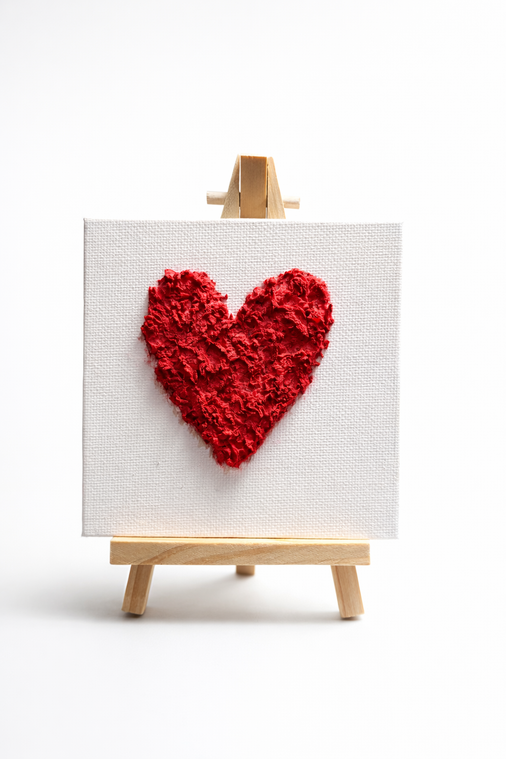 Mini heart canvas