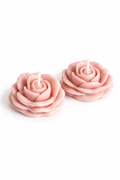 Rose Candle Set (Set of 2) – Handcrafted Floral Wax Candles