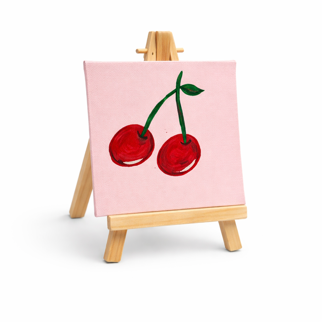 Mini Canvas Painting – 4×4 Handmade Aesthetic Wall Art