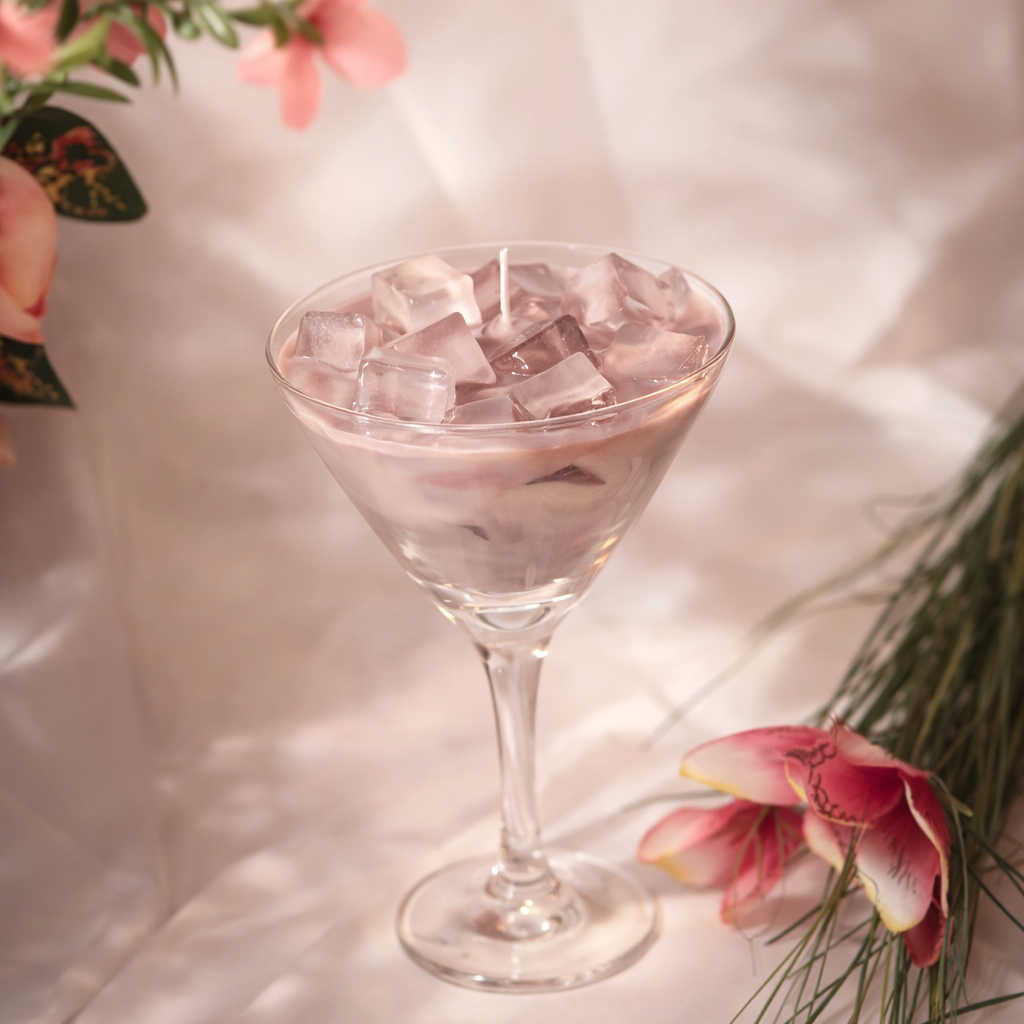 Cocktail Glass Candle