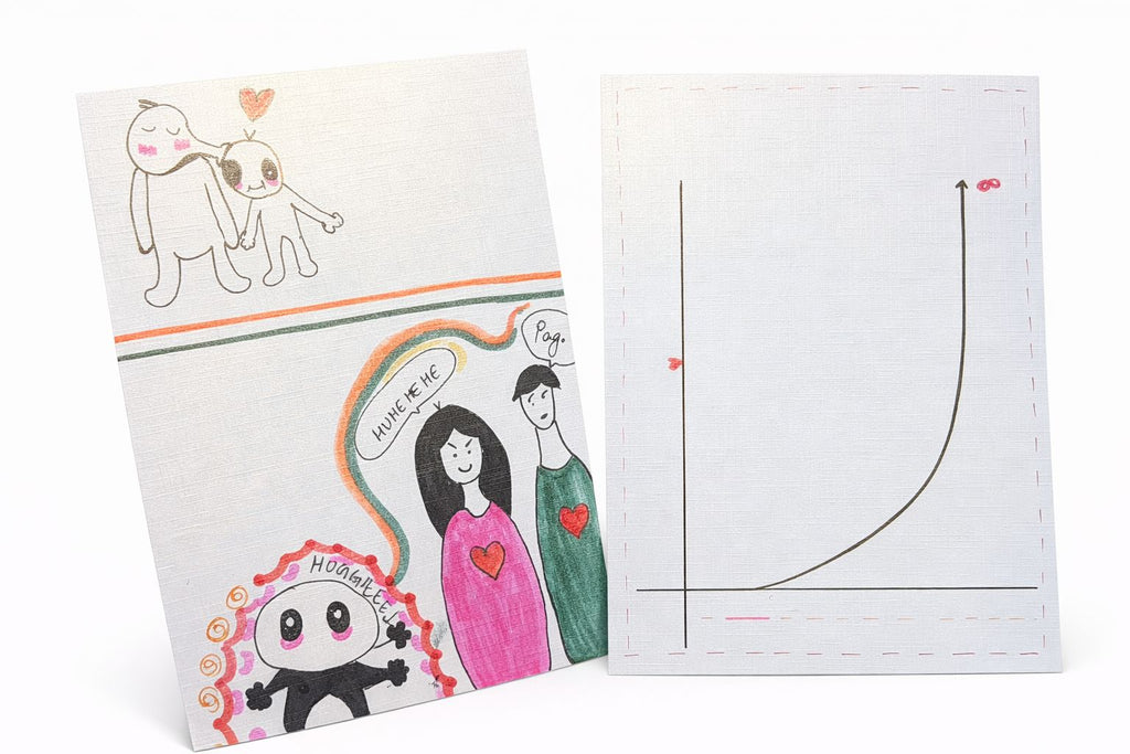 Handmade Romantic Love Scrapbook Card- Best for any ocassion.