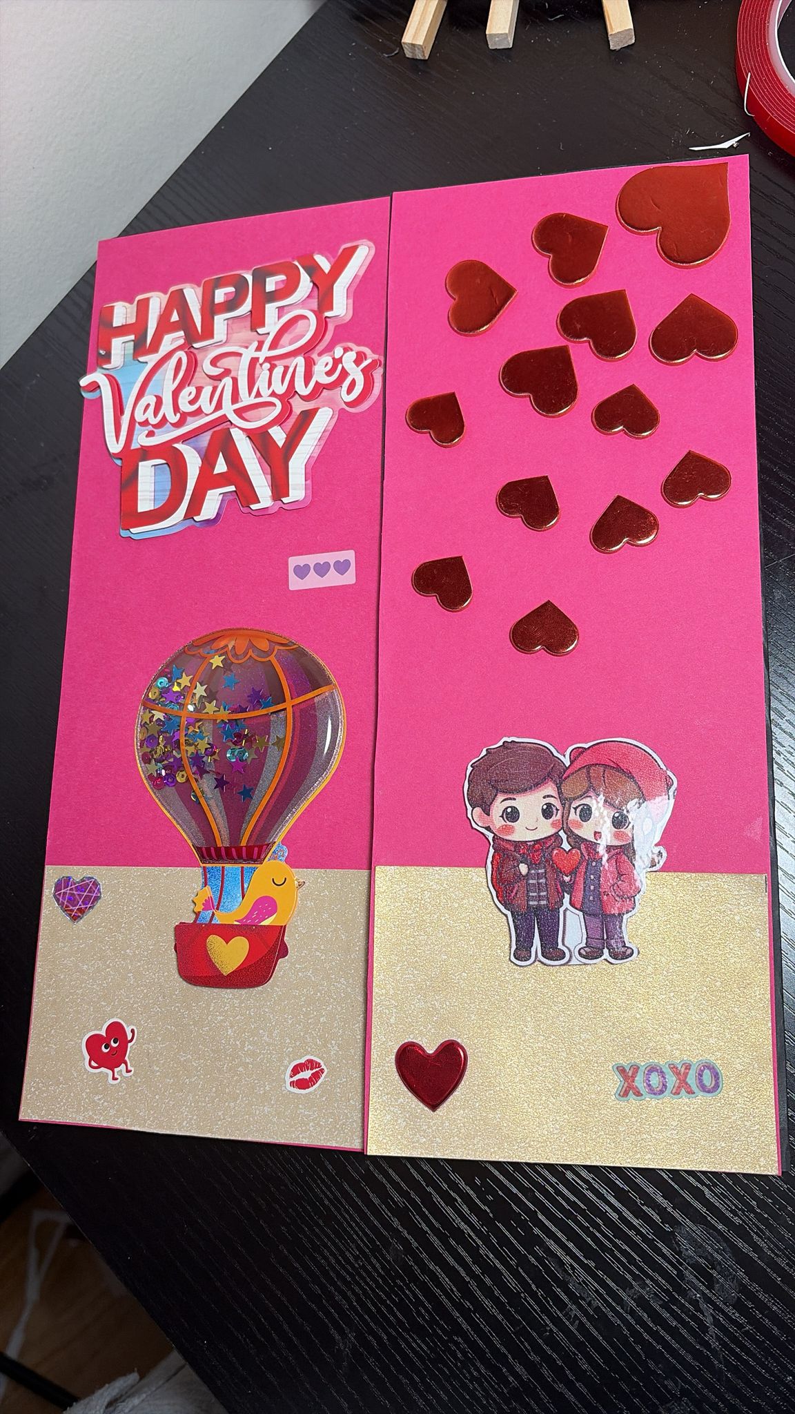 Handmade Romantic Love Scrapbook Card- Best for any ocassion.