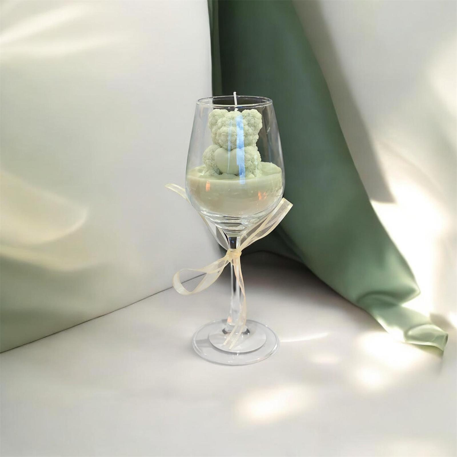 Romantic Teddy Candle in Glass – Handmade Love Gift